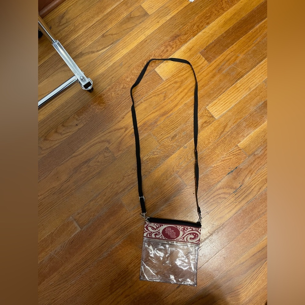 FSU Florida state university clear bag, clear purse, great like new condition